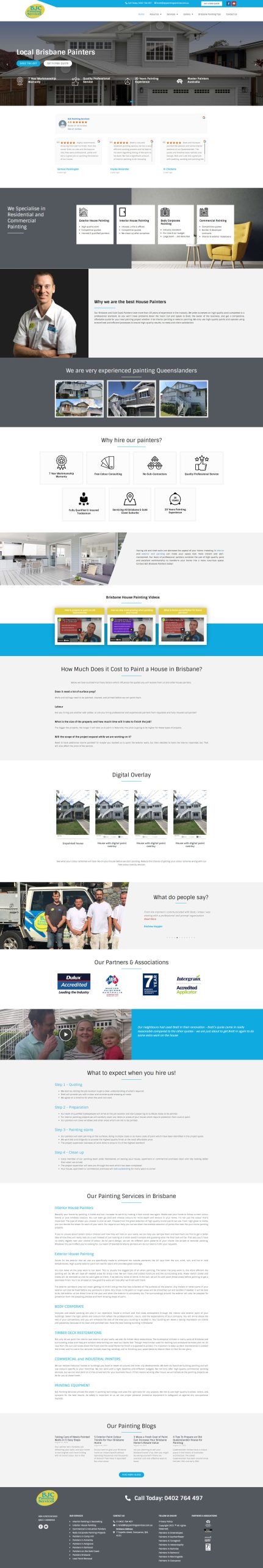 BJC Painting Services Web design template